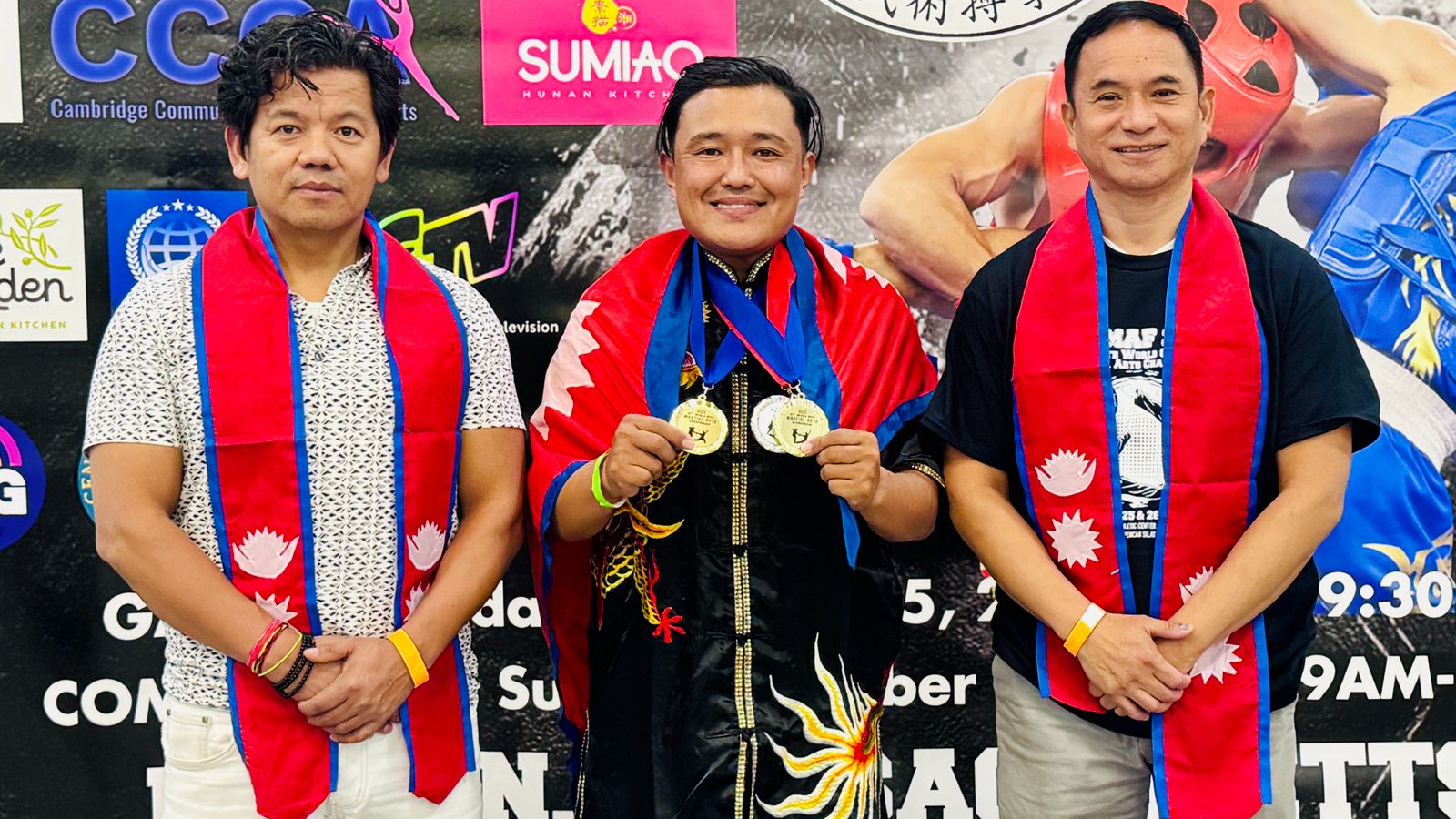 भूपेन्द्रलाई अमेरिकामा ३ पदक