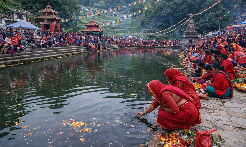 आज मातातीर्थ औंशी, आमाको मुख हेर्ने दिन
